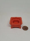 Vintage Fisher Price little people short RED castle throne PRINCE/PRINCESS