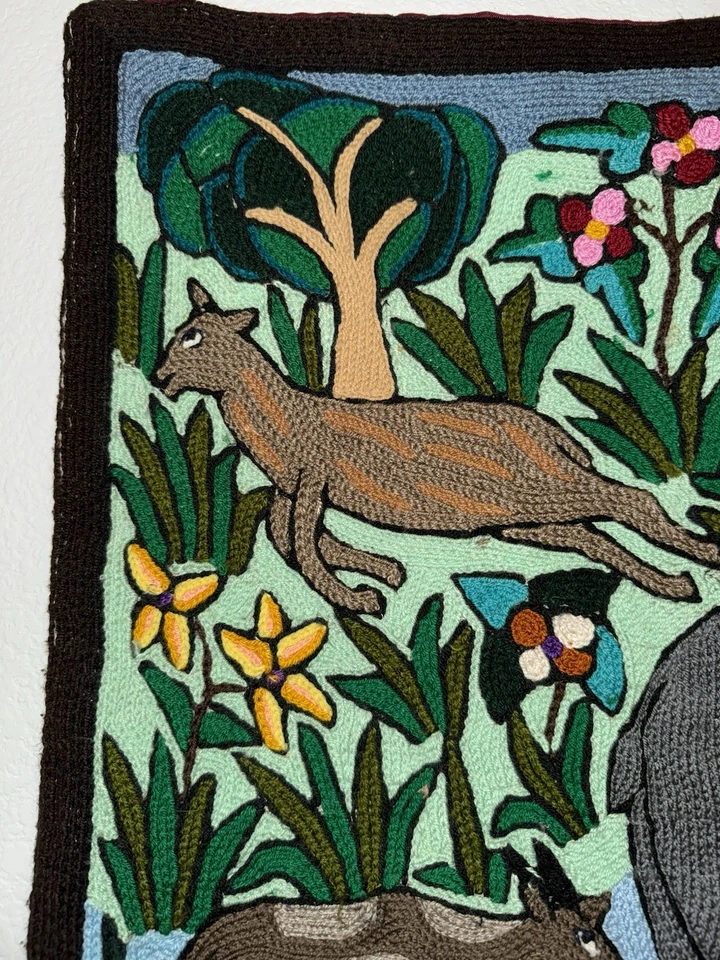 "Tapiz colgante de pared vintage The Approaching Elephant 34"" X 24""" Foto 2 de 4