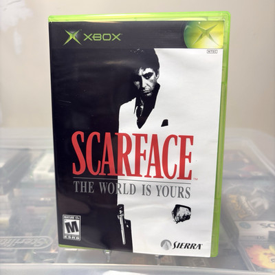 Scarface The World is Yours Xbox Complete CIB Tested WATER DAMAGED ARTWORK