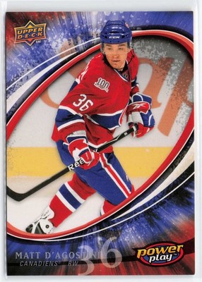 2008-09 Upper Deck Power Play Box Set #345 Matt D'Agostini - Montreal Canadiens