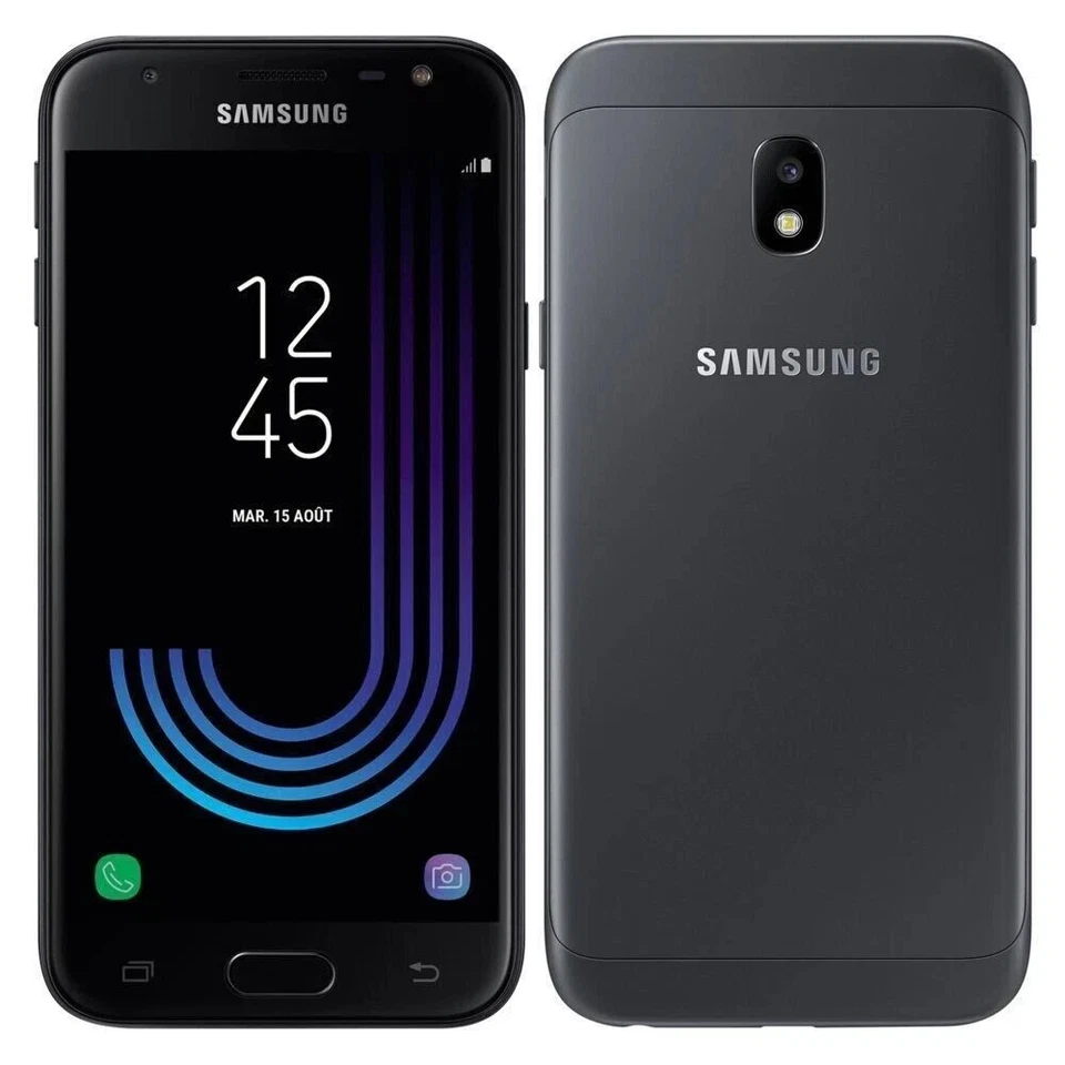 Samsung Galaxy J3 (2017) 16GB Black Unlocked Android Smartphone Grade A, photo 1 of 5