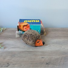 Vintage Hedgehog Flocked Friction Toy Nunu Baby 936 Made In West Germany key