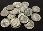 Lot Of (20) 1935-1945 XF/AU Mercury Silver Dime Lot P D S Mints