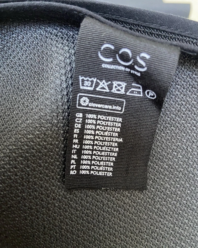 COS Black Structured Short Skirt Uk 8 Euro 36 - Image 4 of 4