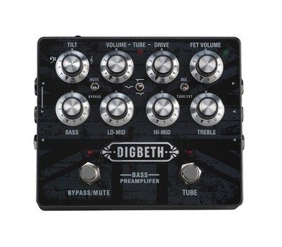 Laney Digbeth DB Bass Guitar Pre Amplifier Pedal, Black