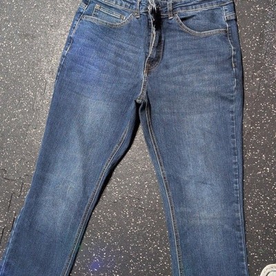 Flag & Anthem Premium Denim Men's Blue Medium Wash Slim Fit 5-Pocket Jeans