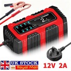 Smart 12-24V 2A Motorcycle Motorbike Car Battery Charger Automatic Smart Trickle
