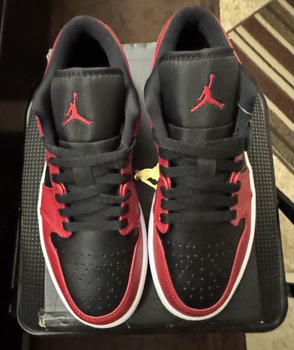 シューズ(男性用) NIKE AIR JORDAN 1 LOW GYM RED NIKE Jordan 1 Low - Gym Red Black - Men's Shoes - SIZE 9 - BRAND