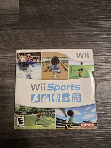 Wii Sports (Nintendo Wii, 2006) Cardboard Sleeve Complete CIB