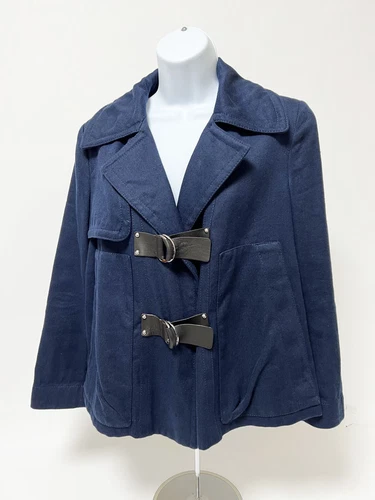 LOUIS VUITTON（LV） Giacca donna LOUIS VUITTON blu navy con grondaie in cotone taglia 38 (usata)