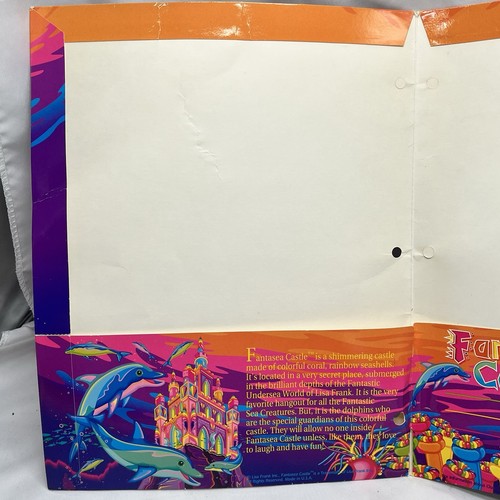 Vtg Dolphins in their Fantastic Lisa Frank Ocean Kingdom Folder Fantasea Castle - Picture 6 of 10