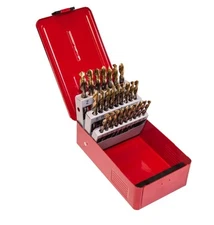 Dormer 26 piece A-Z HSS Bright/TiN 118 PS Jobber Drill Set Jobber USA MADE