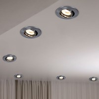 6Er Set Alu Spots Decken Lampen Einbau Strahler Dimmbar Verstellbar Leuchten