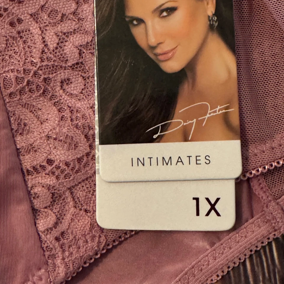 Женские хипстерские трусики Daisy Fuentes большого размера 1X с кружевным акцентом комплект из 3 - Изображение 2 из 4