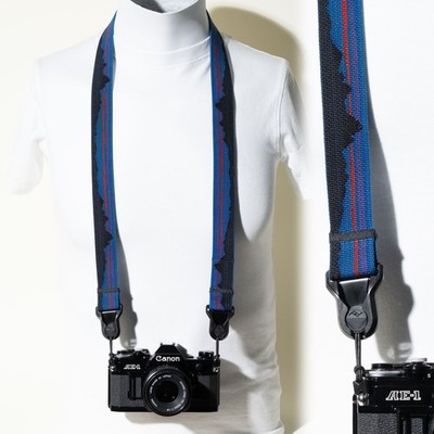 Handmade Patagonia Camera Neck Strap 1.25  x 42'' + Peak Design Anchors