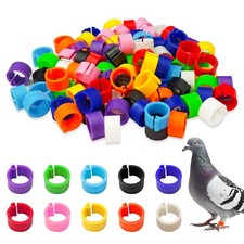 200 Uds banda de identificaci n de pollo anillos para patas anillos con Clip