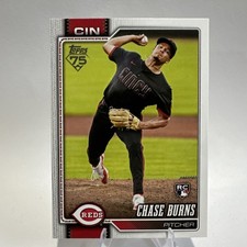 2026 Topps Series 1 Baseball Chase Burns RC Cincinnati Reds 