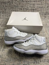 Size 7 - NIKE AIR JORDAN 11 RETRO "GLITTER SILVER" AR0715 100