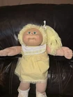 1986 Coleco Cabbage Patch Kids Blonde Green Eyes  Dimple Girl Dolls Shoes ❤️