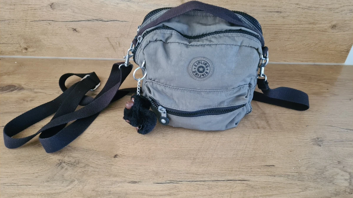 Rucksack Tasche Kipling Rucksack Gebraucht Kipling Rucksack Schwarz Schlangenmuster 35x30cm Damen Backpack Nylon