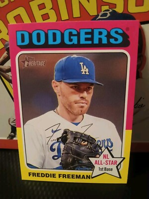 2024 Topps Heritage Baseball #248 Freddie Freeman - Los Angeles Dodgers 