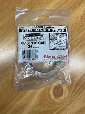 Sioux Chief Pipe Hanger Strap Copper Plated 3/4 '' For Copper Only