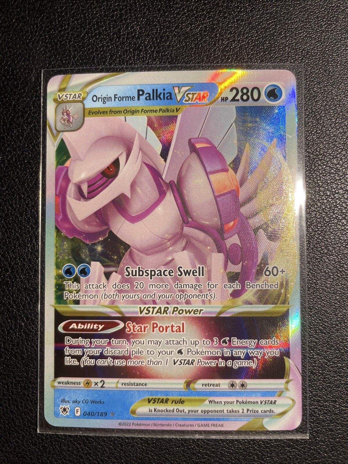 Origin Forme Palkia VSTAR 40/189 Holo Astral Radiance NM