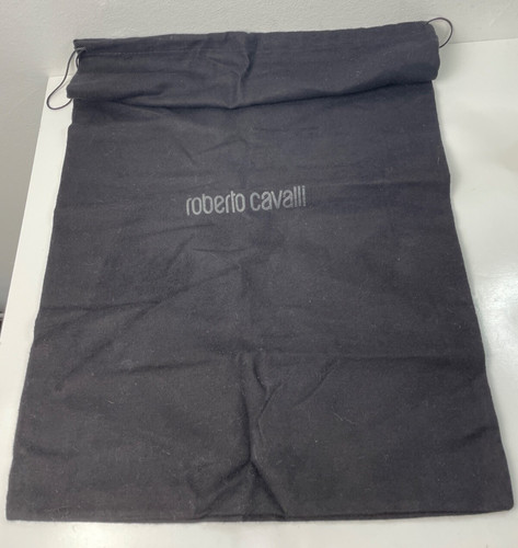 Roberto Cavalli Dust Bag 15"x22" Storage Cover Black Drawstring