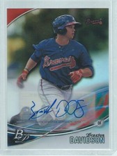 BRAXTON DAVIDSON 2016 BOWMAN PLATINUM AUTO PROSPECT