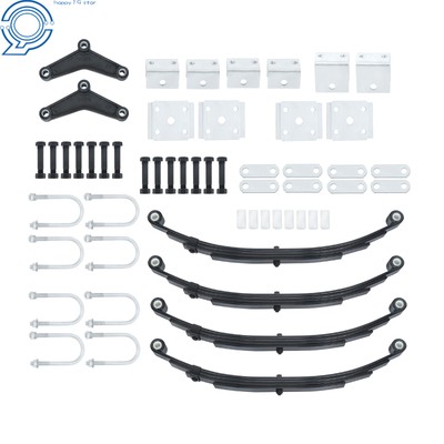 Trailer Axle Suspension Kit 4 leaves 1750lbs Trailer For 3500lbs Tandem