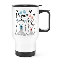 Papa BäR Reise Becher Tasse Griff Vater Opa Vatertag Worlds Best Geburtstag