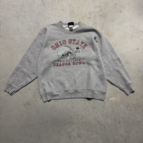 Ohio State Buckeyes Sweatshirt Herren Extra Large 2014 Orange Bowl Sweatshirt grau