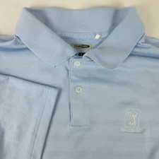 Adidas Polo Shirt Men 2XL XXL Blue Climacool TPC Craig Ranch Healing Hearts