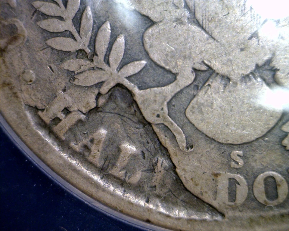 1912s ERROR ANACS G6 LAMINATION Barber Half Dollar SILVER Coin RARE TYPE NR - Image 3 of 4