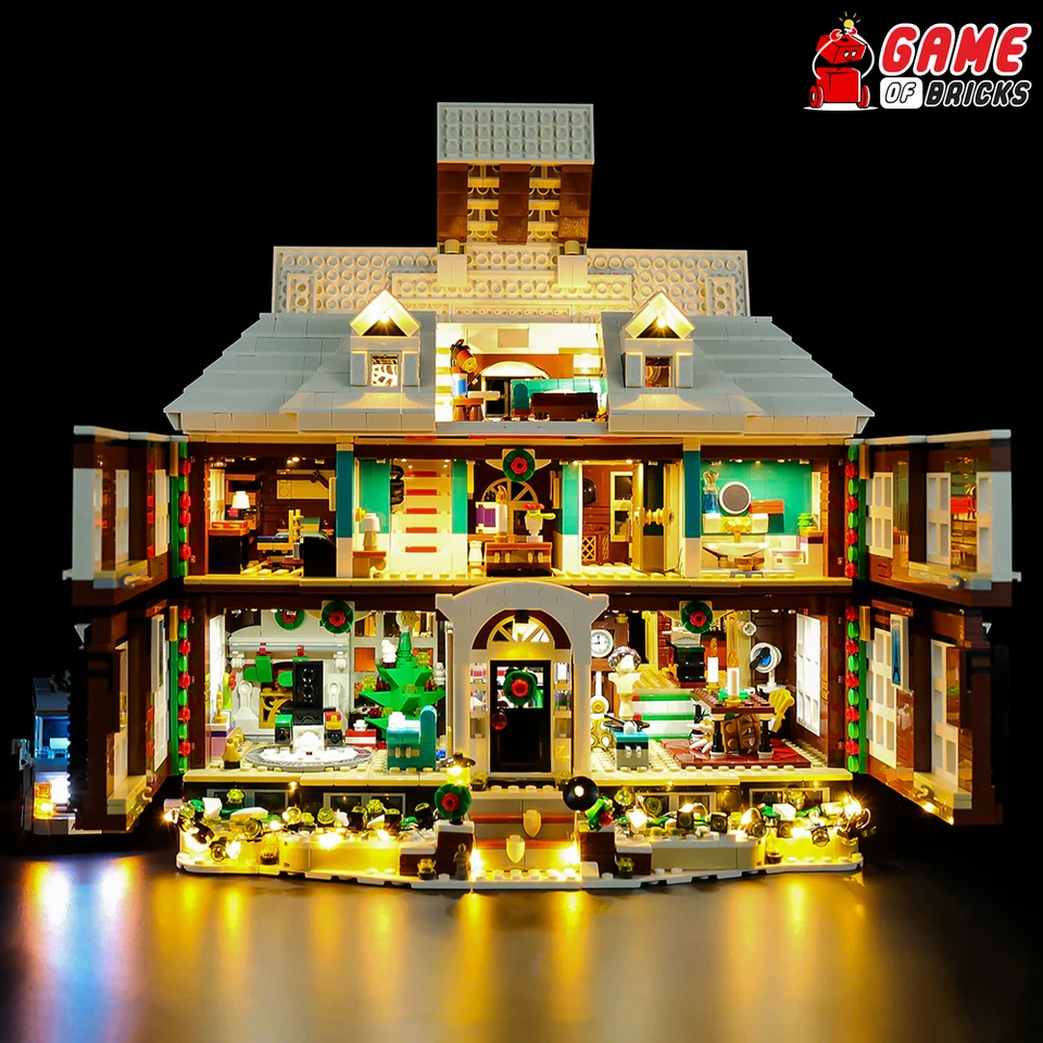 LED Light Kit for Home Alone - Compatible with LEGO® 21330 Set (Classic Version) - Image 2 of 4