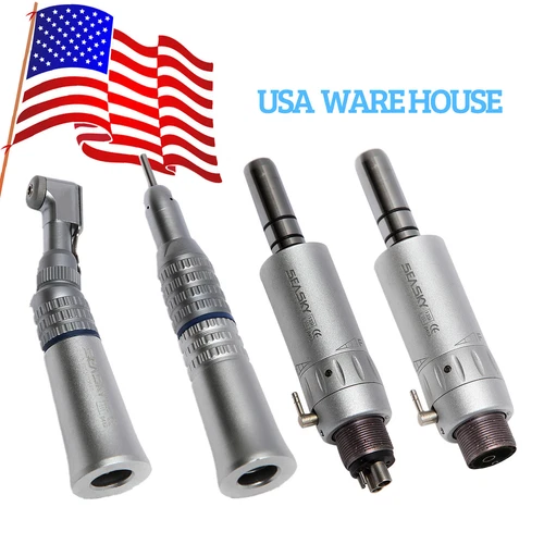 Dental Slow Low Speed Contra Angle /Straight Handpiece /Air Motor 2/4Hole E-type - Picture 23 of 165