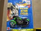 Hotwheels Neon Bright Action Cycles Friction Motorized #2455 New in Box Vintage