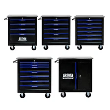 4/5/6/7 Drawers Rolling Tool Box Storage Cabinet Steel Workshop Tool Trolley