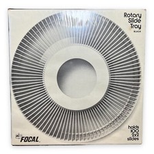 Vintage Kmart Rotary Slide Tray black holds 100 2X2 slides, sealed.