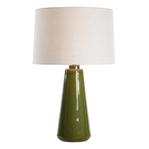 NEW 29" KELLEY MODERN TABLE LAMP CRAFTED CERAMIC MOSS GREEN 30509 - Picture 2 of 7