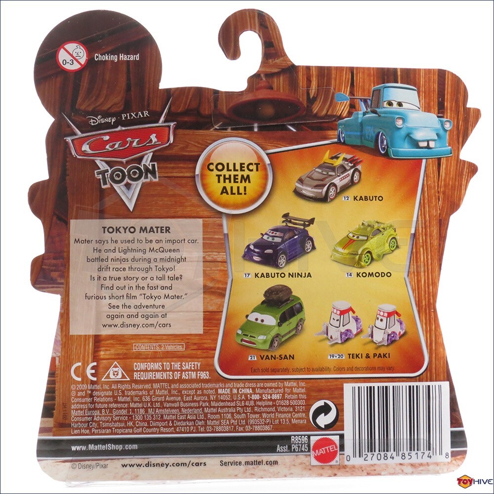 Disney Cars Toon Teki & Paki from Tokyo Mater short #19 and #20 by