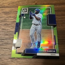 2022 Donruss Optic Lime Green Adolis Garcia Rangers