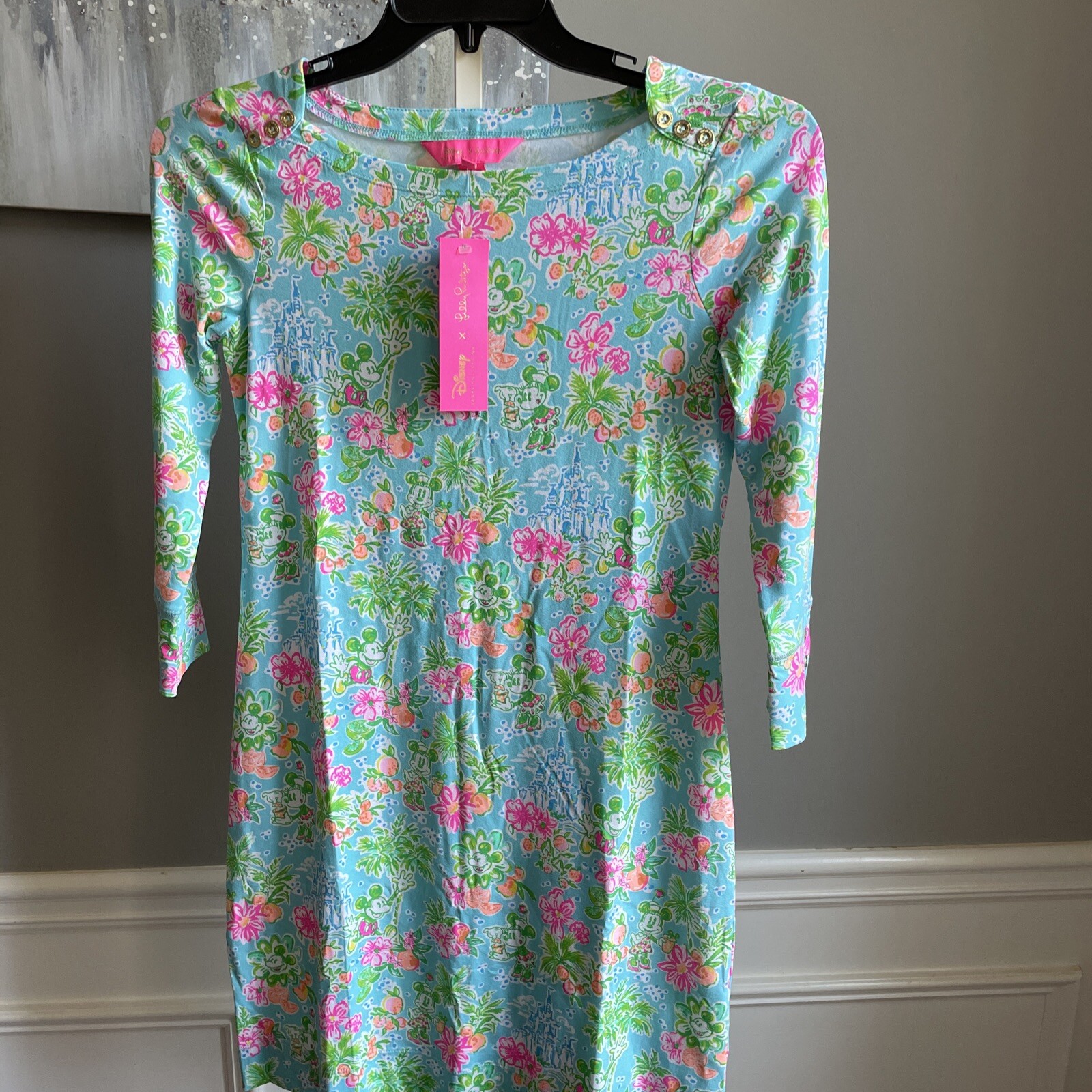 Disney Parks x Lilly Pulitzer Sophie Dress Mickey Minnie Women’s Size XS - NWT