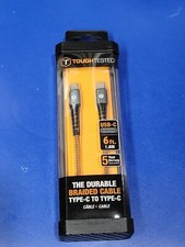 TOUGH TESTED - THE DURABLE BRAIDED CABLE TYPE C TO TYPE C - 6 Ft