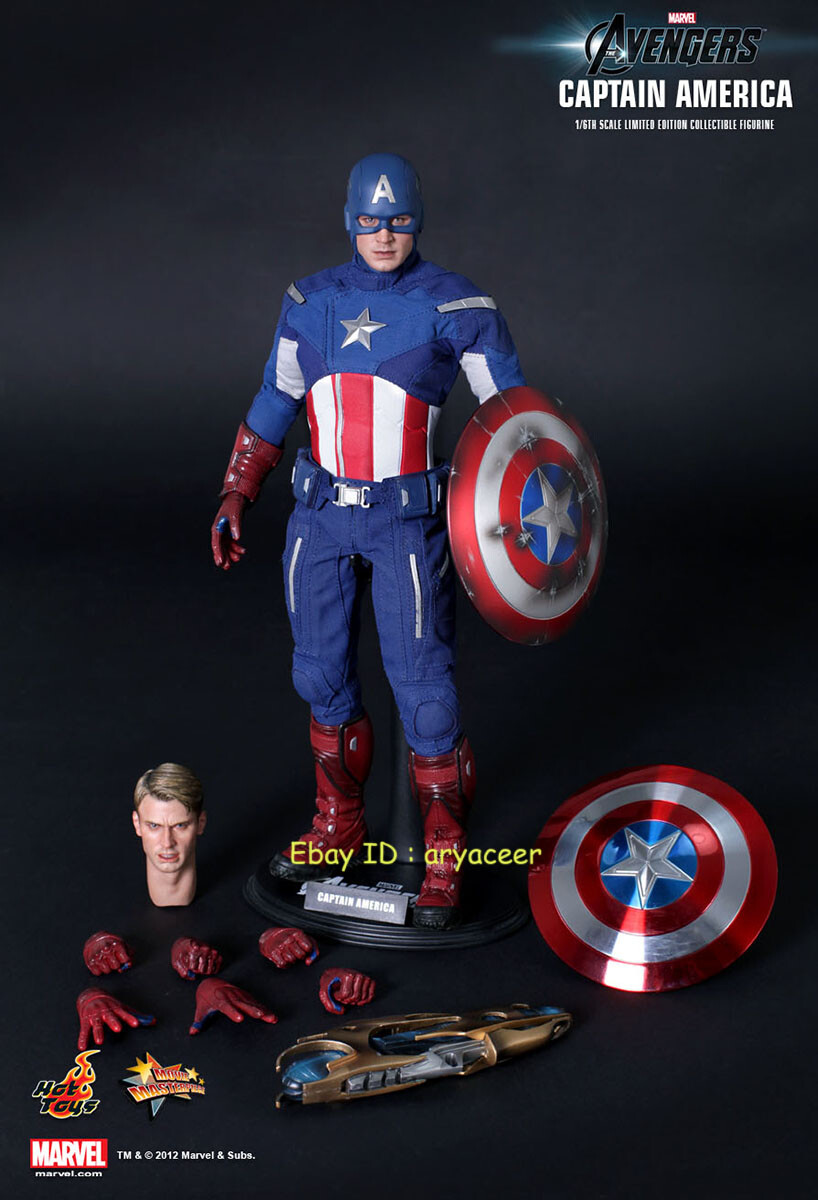 HOTTOYS CAPTAIN AMERICA （MMS174) Hot Toys Avengers Captain America MMS174 | eBay