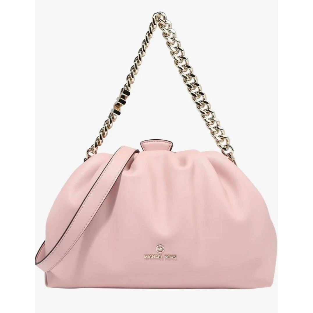 Michael Michael Kors Nola Clutch Crossbody Smokey Pink eBay
