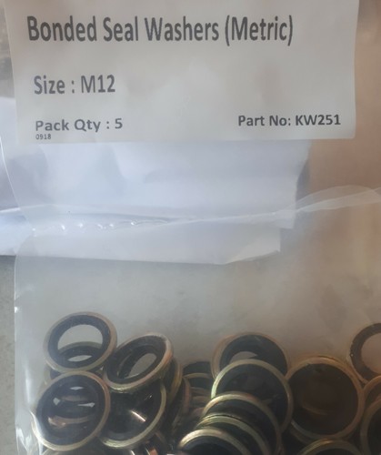 M12 12mm Ford Sump Plug Washers - 12MM BONDED OIL SEAL / DOWTY WASHERS - Picture 14 of 15