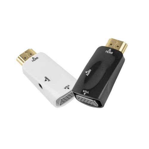 1080P HDMI-Compatible To VGA Cable Converter Adapter 3.5mm Jack Audio HD For PC - Zdjęcie 3 z 14