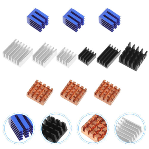 12PCS Copper/Aluminum Heatsink Cooler With Thermal Compound Adhesive Kit For 3B - Picture 1 of 12