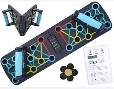 17 in 1 Push Up Board Color Coded Multi-Function Foldable Pushup Bar Push up New